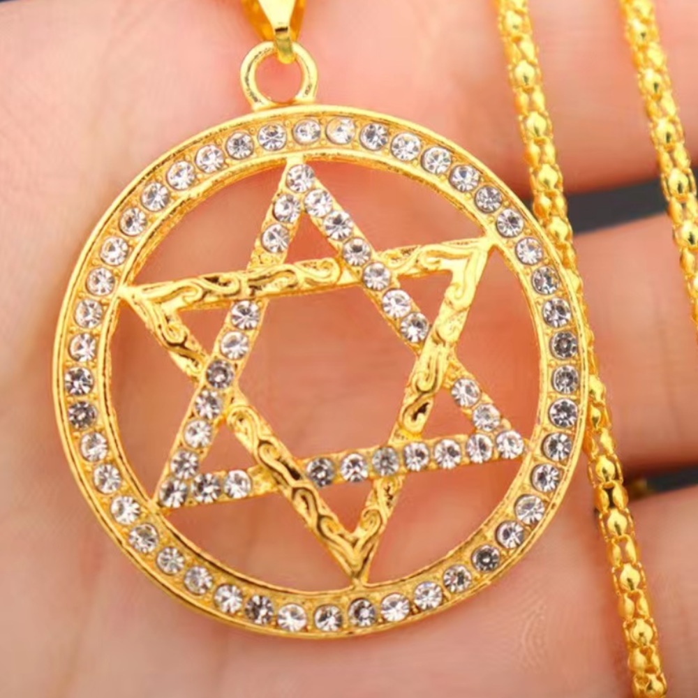 Cubic Zirconia Star Of David Necklace